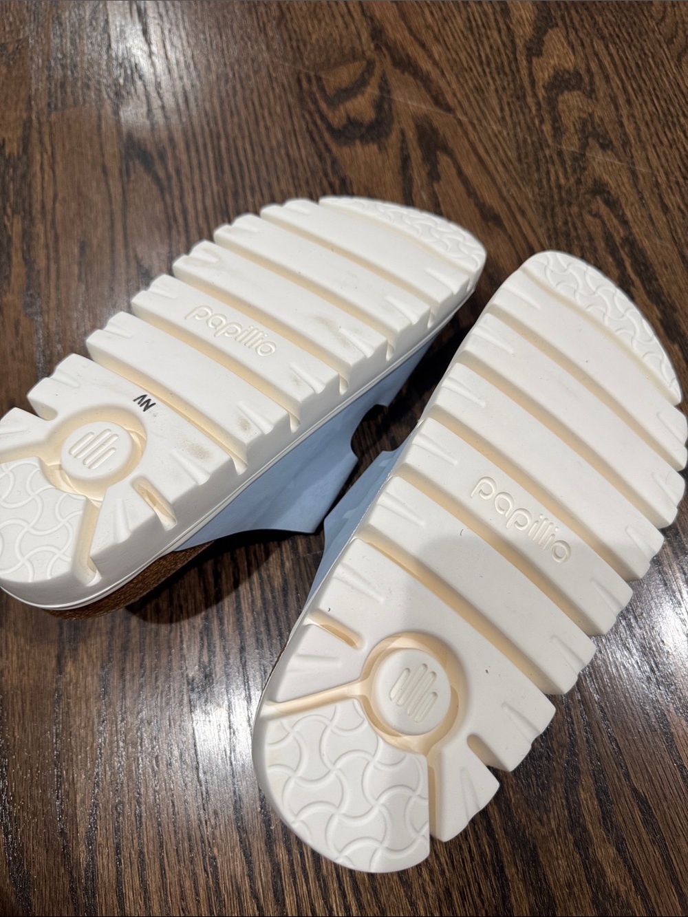 Papelillo By Birkenstock Sandsls Arizona Chunky baby  blue Size 38 (7) - Picture 6 of 7